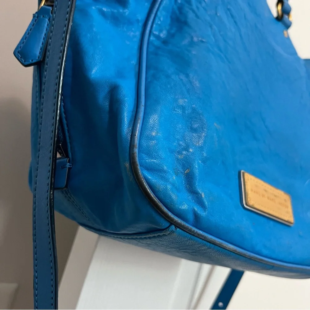 Marc by Marc Jacobs Blue Leather Hobo Tote